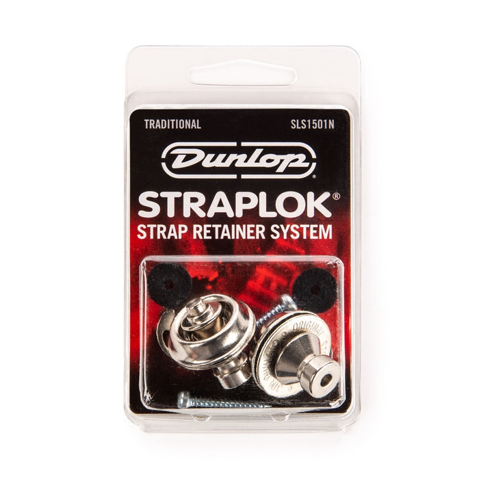 Dunlop SLS1501N Straplok Traditional Strap Retainer System, Nickel