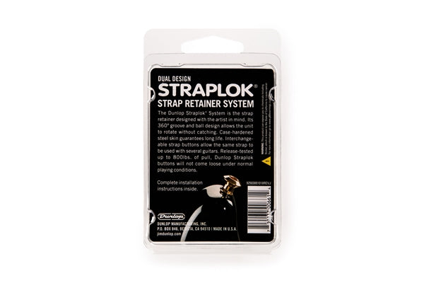 Dunlop SLS1031N Straplok Dual Design Strap Retainer System, Nickel