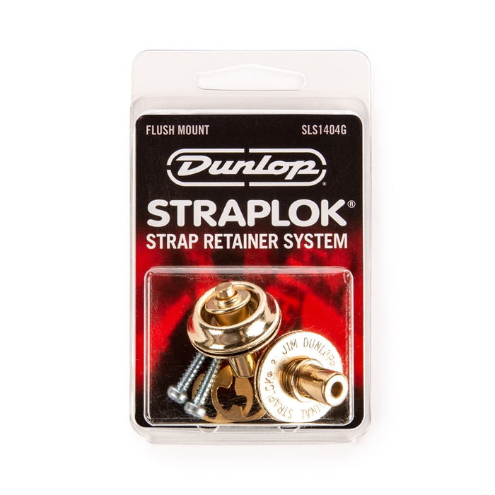 Dunlop SLS1404G Straplok Flush Mount Strap Retainer System, Gold