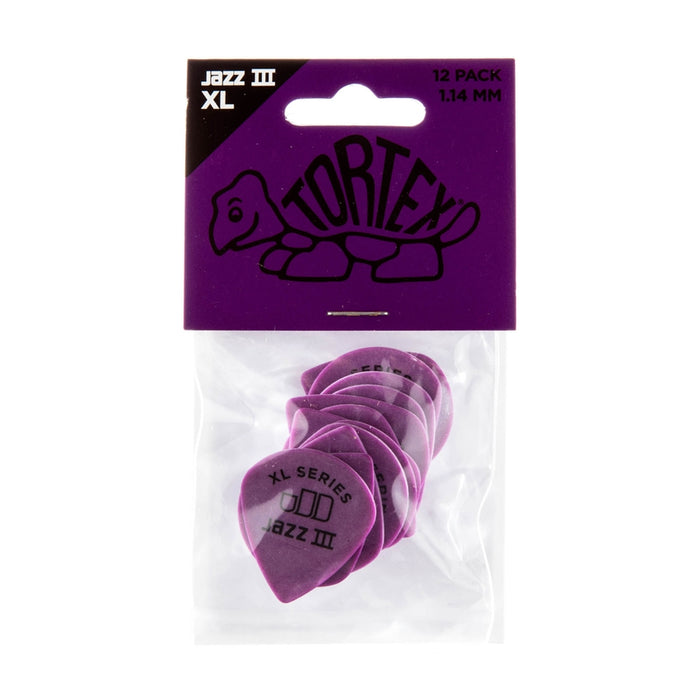 Dunlop 498P1.14 TORTEX JAZZ III XL, 1.14MM