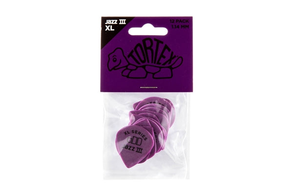 Dunlop 498P1.14 TORTEX JAZZ III XL, 1.14MM