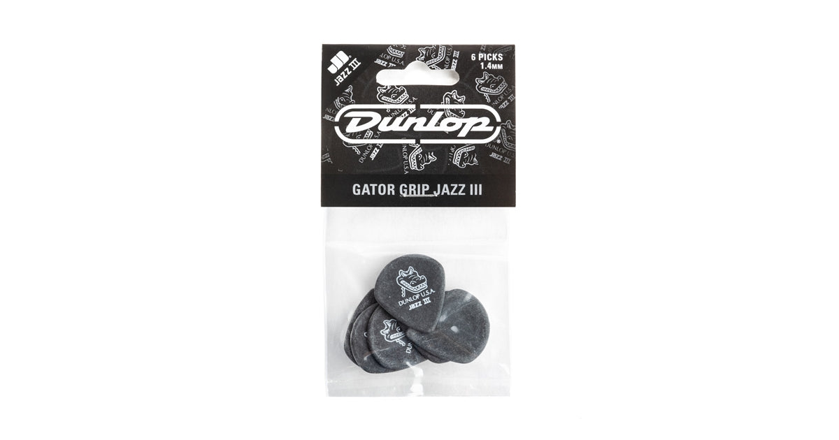 Dunlop 571P1.4 Gator Grip Jazz III 1.4mm Player Pack/6