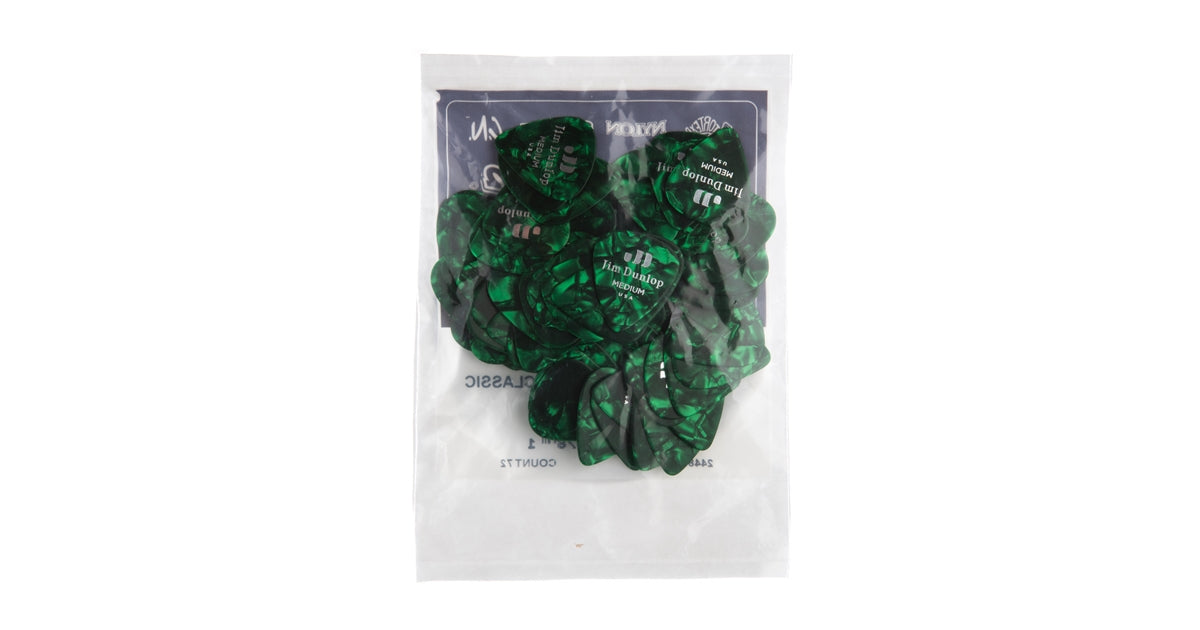 Dunlop 483R#12 Green Perloid - Medium