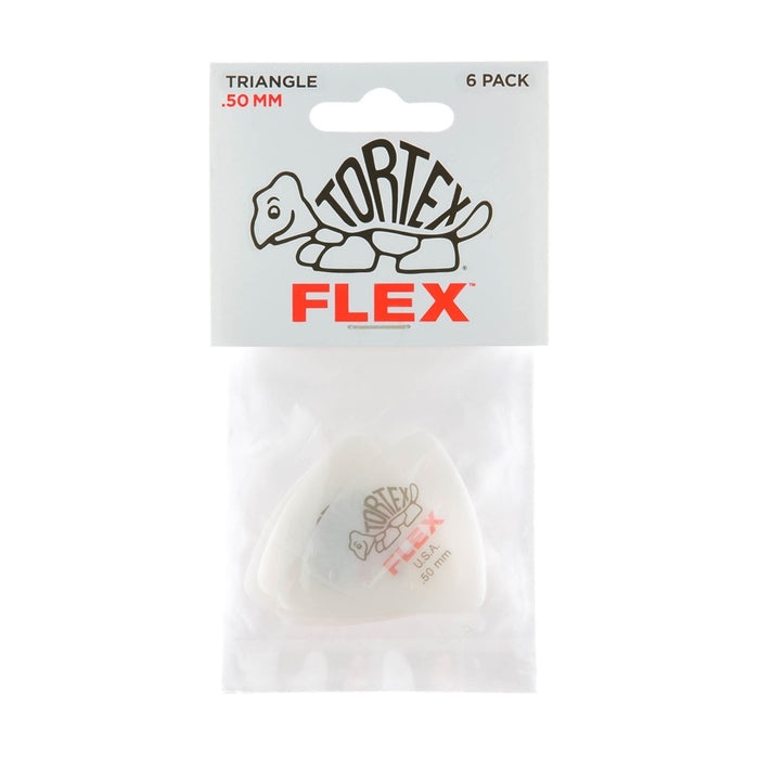 Dunlop 456P.50 Tortex Flex Triangle .50 mm Pack/6