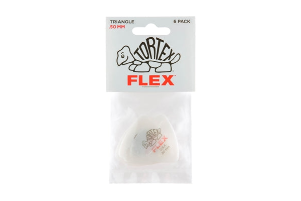 Dunlop 456P.50 Tortex Flex Triangle .50 mm Pack/6