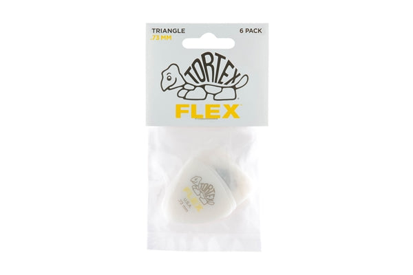 Dunlop 456P.73 Tortex Flex Triangle .73 mm Pack/6