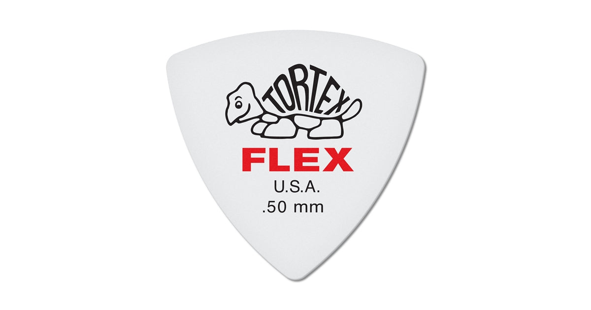 Dunlop 456R.50 Tortex Flex Triangle .50 mm Bag/72