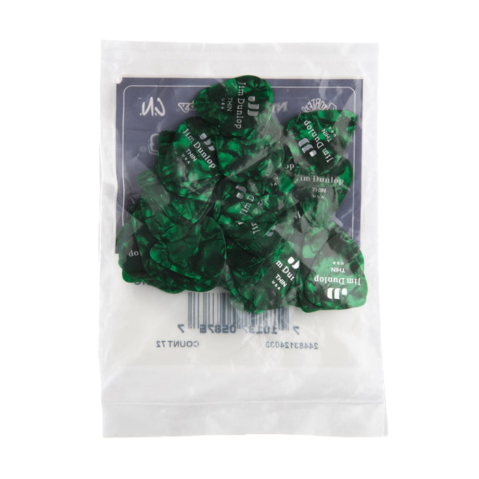 Dunlop 483R#12 Green Perloid - Thin