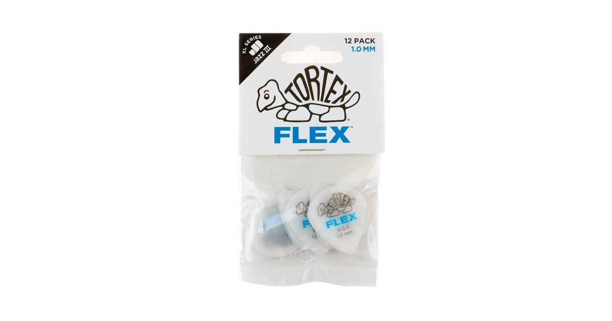 Dunlop 466P100 Tortex Flex Jazz III XL 1.0 mm Player's Pack/12