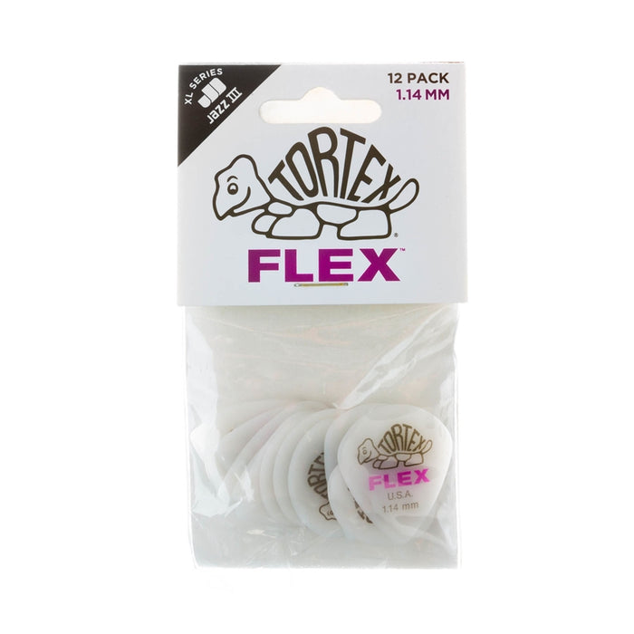 Dunlop 466P114 Tortex Flex Jazz III XL 1.14 mm Player's Pack/12