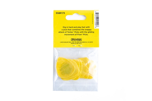 Dunlop 558P073 Tortex Flow Standard .73 mm Player's Pack/12