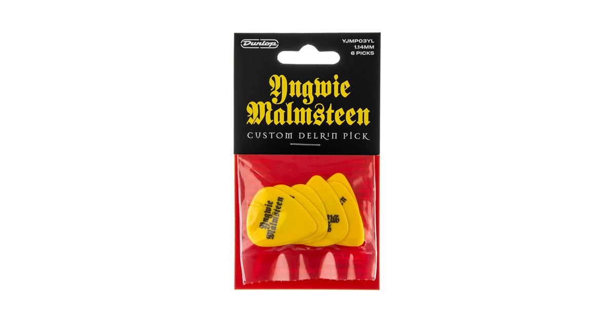 Dunlop YJMP03YL Malmsteen Custom Delrin Pick 1.14 mm 6pc