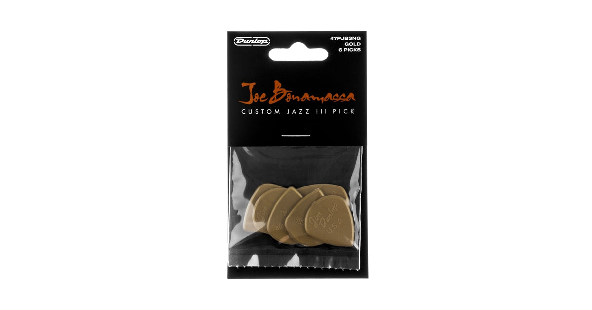 Dunlop 47PJB3NG Joe Bonamassa Custom Jazz III Pick 6pc