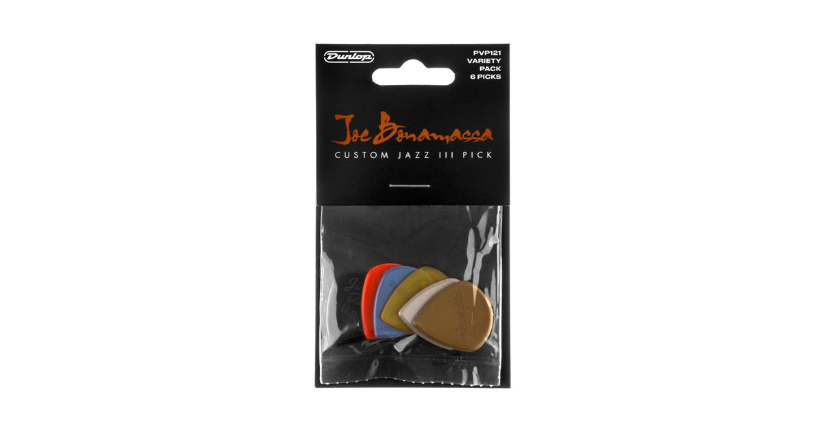 Dunlop PVP121 Joe Bonamassa Custom Jazz III Pick Variety Pack