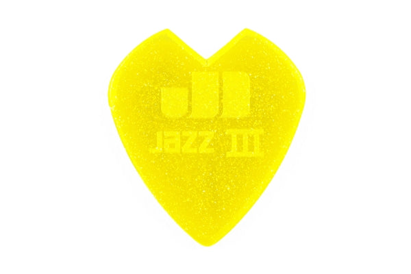 Dunlop 47PKH3NYS Kirk Hammett Jazz III Yellow Glitter Player's Pack/6