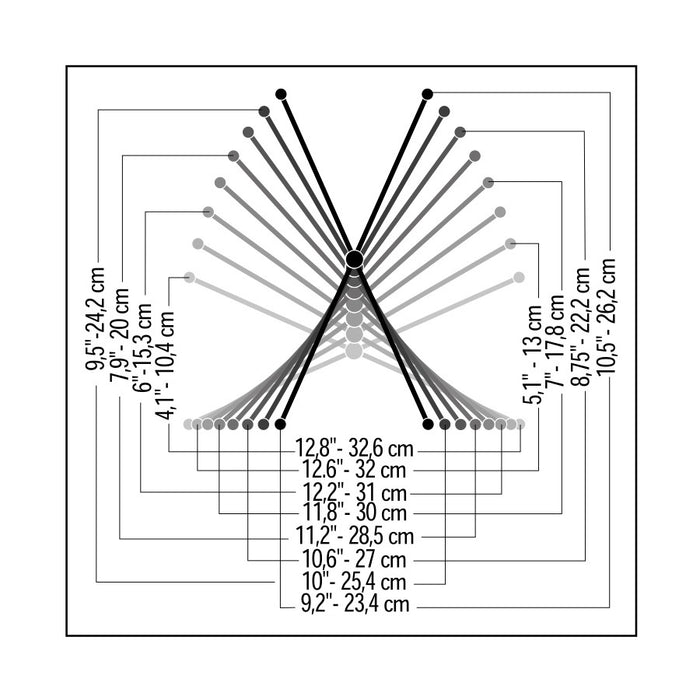 Quik Lok QL/322 Mini Supporto a X da Tavolo