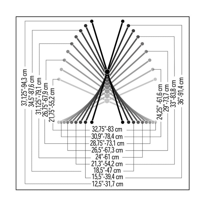 Quik Lok T/10 BK Supporto Tastiera a ""X""