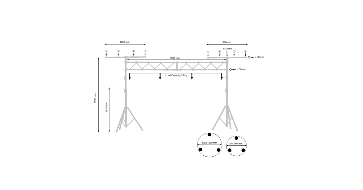 Quik Lok STS/14 Sistema a ponte in alluminio