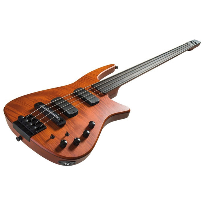 NS Design CR4 Radius Bass 4 Fretless Amber Satin