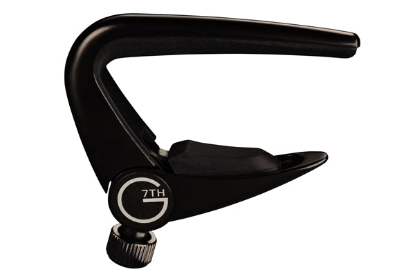 G7TH Newport 6 String Black Capo