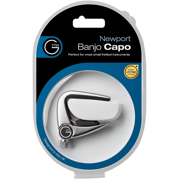 G7TH Newport Banjo-Ukulele Silver Capo