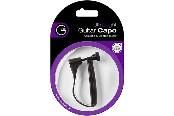 G7TH UltraLight 6 String Black Capo