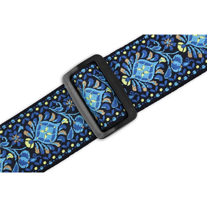 Levy's M10HT-04 Tracolla per banjo Jacquard Blue 2""