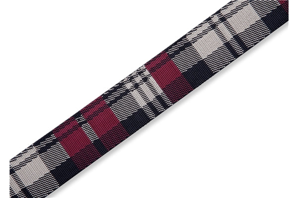 Levy's MC8VIN-010 Tracolla in cotone Garnet Plaid Poly 2""