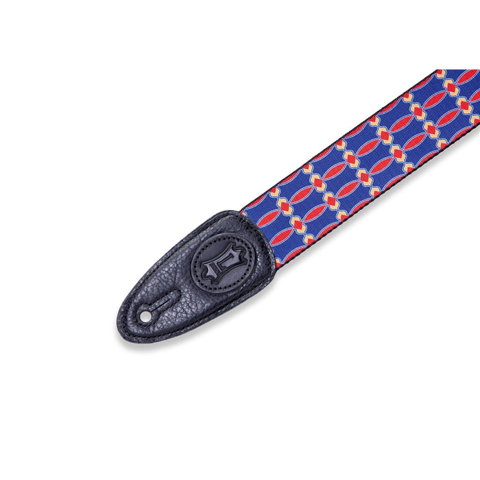 Levy's MPLL-003 Tracolla in poliestere Blue & Red 2""