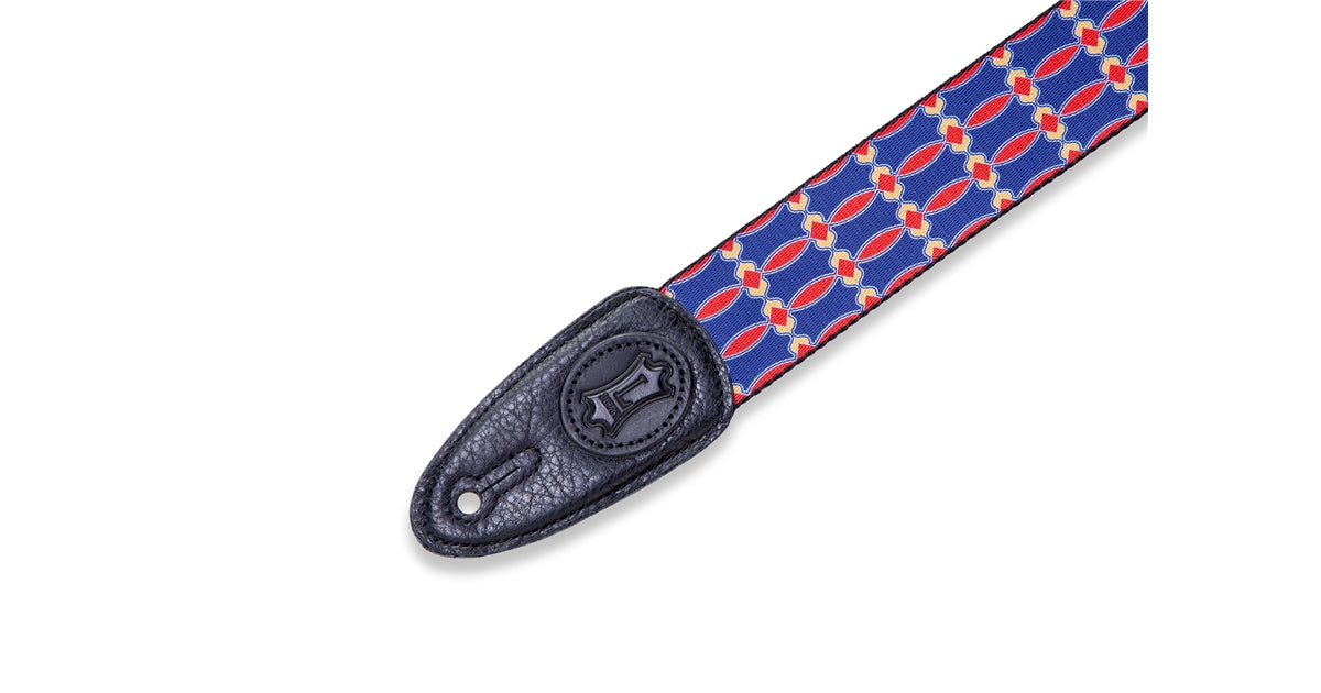 Levy's MPLL-003 Tracolla in poliestere Blue & Red 2""