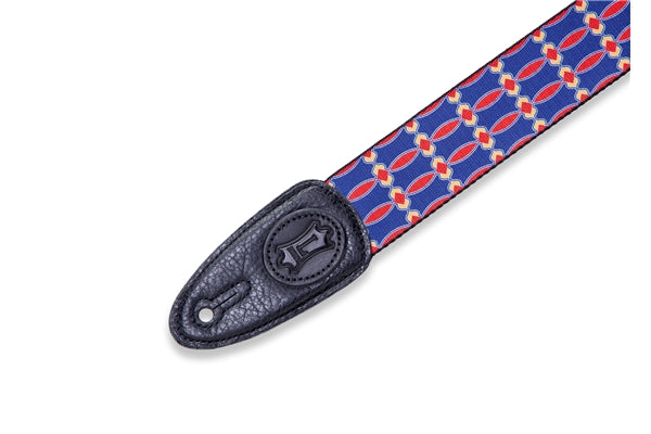 Levy's MPLL-003 Tracolla in poliestere Blue & Red 2""