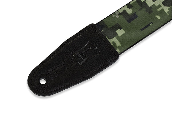 Levy's MPS2-121 Tracolla in poliestere Green Black Digital Camo 2""