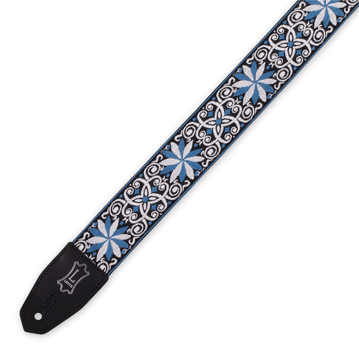 Levy's MRHHT-10 Tracolla in jacquard Blue, White, Black Motif 2""