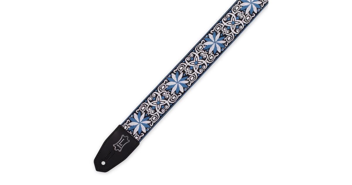 Levy's MRHHT-10 Tracolla in jacquard Blue, White, Black Motif 2""