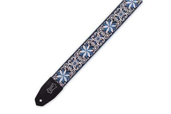 Levy's MRHHT-10 Tracolla in jacquard Blue, White, Black Motif 2""