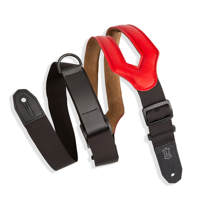 Levy's MRHSS-RED Tracolla in pelle Right Height Ergonomic Red 3""