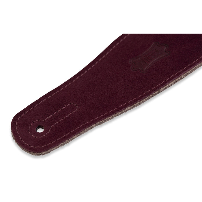 Levy's MS26-BRG Tracolla in pelle scamosciata Burgundy 2 1/2""