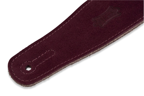 Levy's MS26-BRG Tracolla in pelle scamosciata Burgundy 2 1/2""