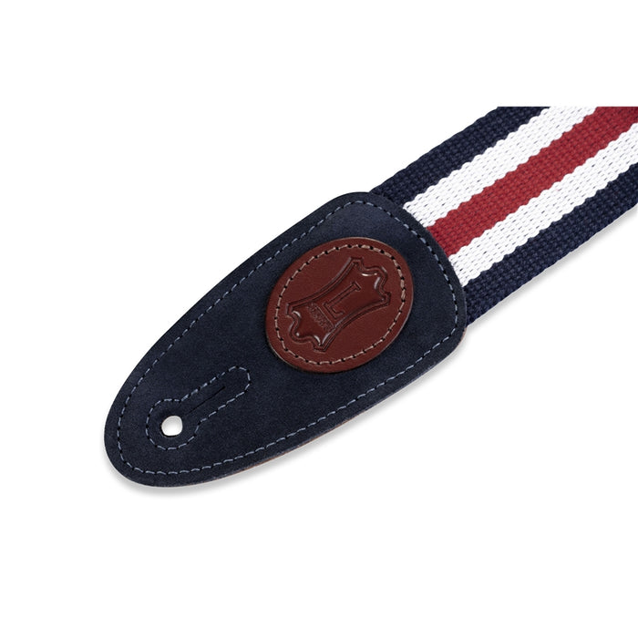 Levy's MSSC8-RWB Tracolla in cotone Red, White & Blue 2""