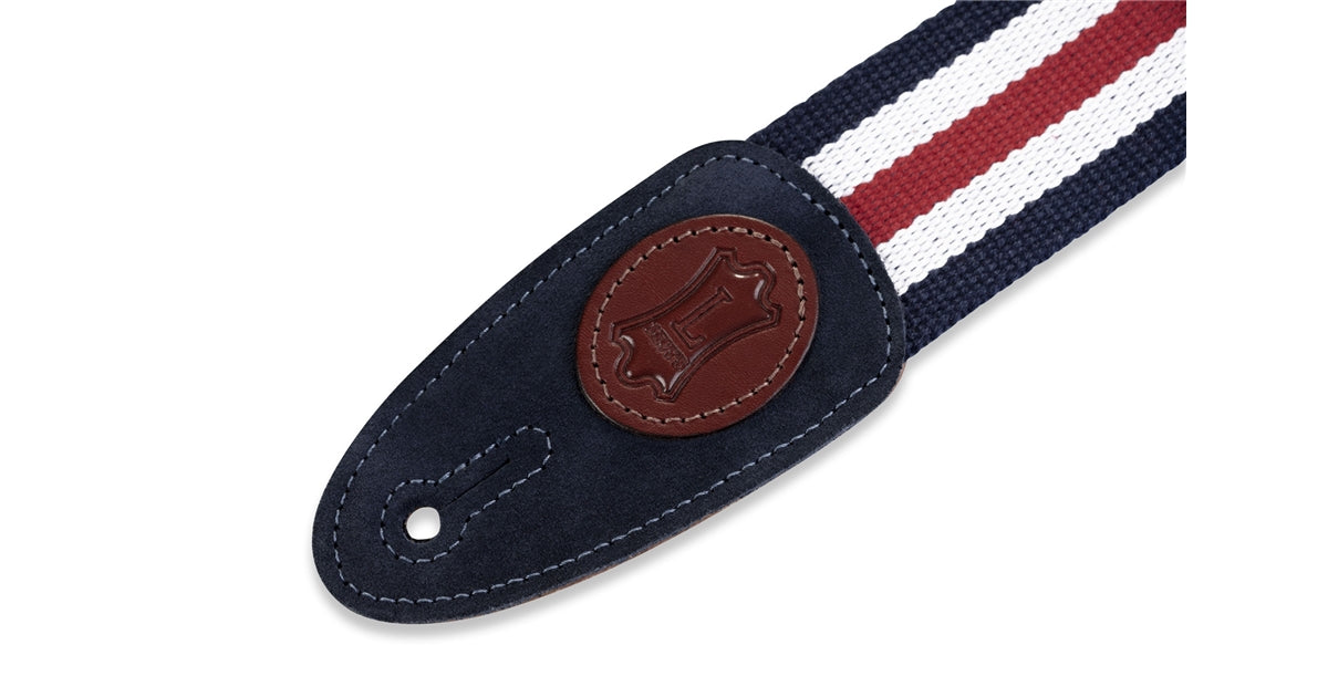 Levy's MSSC8-RWB Tracolla in cotone Red, White & Blue 2""