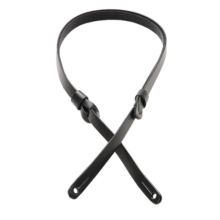 Levy's M19PR-BLK Tracolla per mandolino in pelle conciata al vegetale Black 1/2""