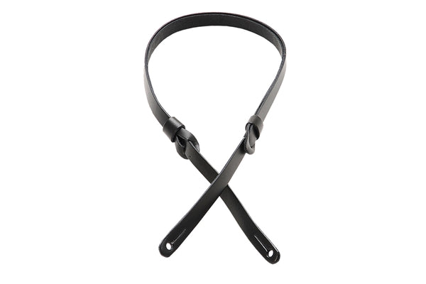 Levy's M19PR-BLK Tracolla per mandolino in pelle conciata al vegetale Black 1/2""