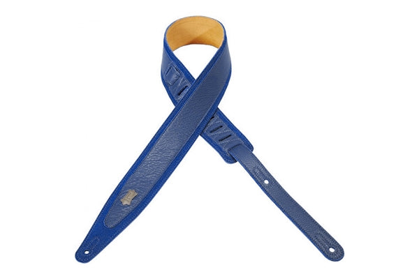 Levy's MS317CO-ROY Tracolla in pelle scamosciata con inserto in pelle Royal Blue 2 1/2""