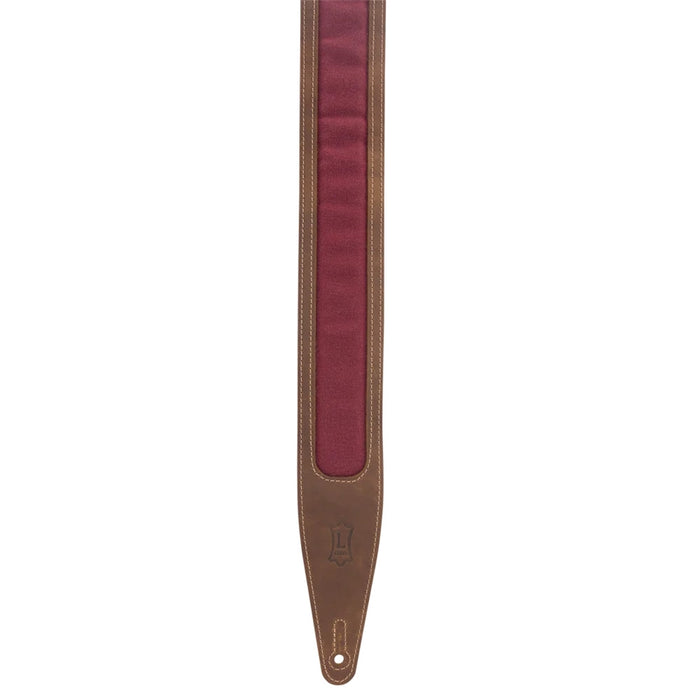 Levy's M317TRI-BRN-BRG Tracolla in pelle Crazy Horse Brown Burgundy 2 1/2""