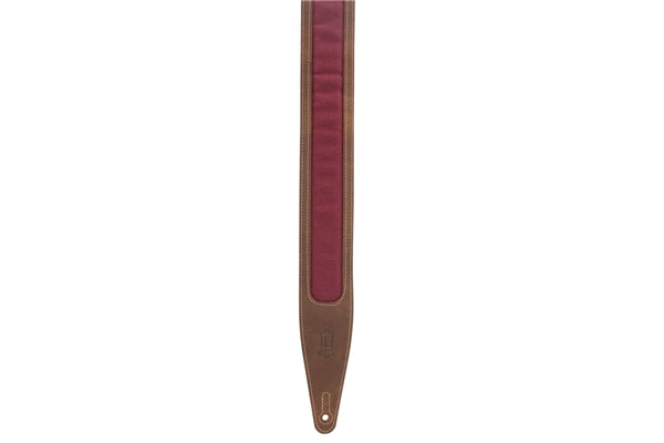 Levy's M317TRI-BRN-BRG Tracolla in pelle Crazy Horse Brown Burgundy 2 1/2""