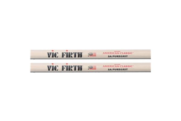 Vic Firth 5APG - Bacchette American Classic con punta in legno PureGrit