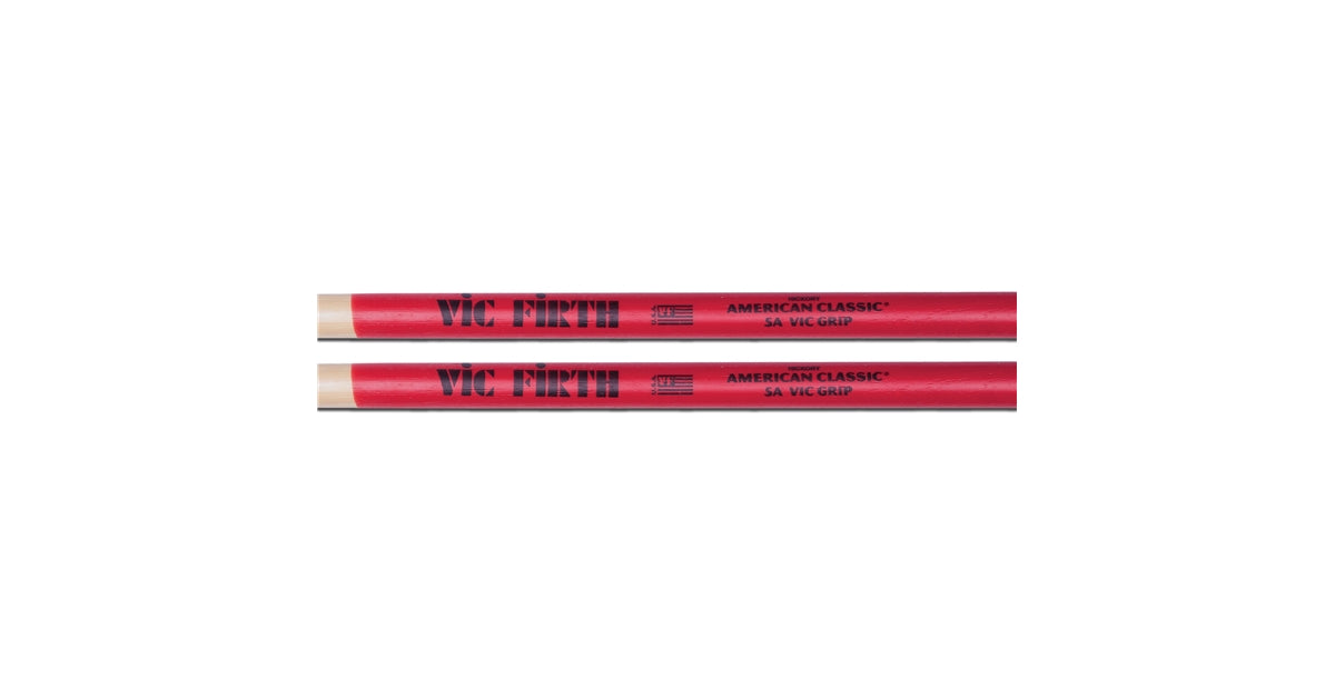 Vic Firth 5AVG - Bacchette American Classic con punta in legno e Vic Grip