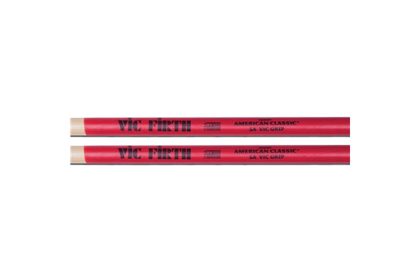 Vic Firth 5AVG - Bacchette American Classic con punta in legno e Vic Grip