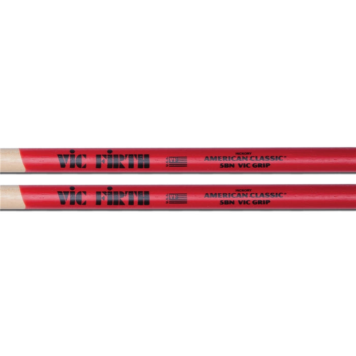 Vic Firth 5BNVG - Bacchette American Classic con punta in nylon e Vic Grip