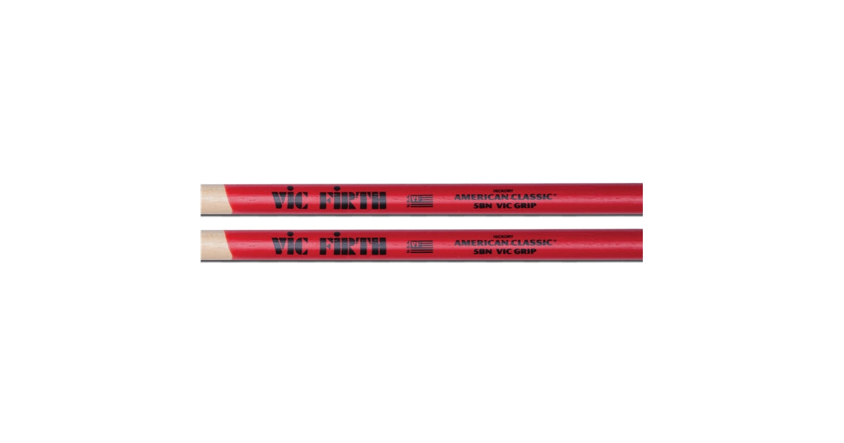 Vic Firth 5BNVG - Bacchette American Classic con punta in nylon e Vic Grip